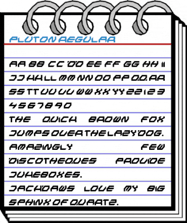 PLUTON Regular Font