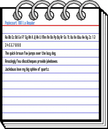 Popincourt 1981 Lo Regular Font