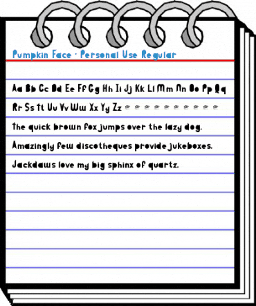 Pumpkin Face - Personal Use Regular Font