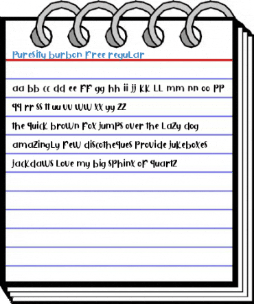 Puresity Burbon FREE Regular Font