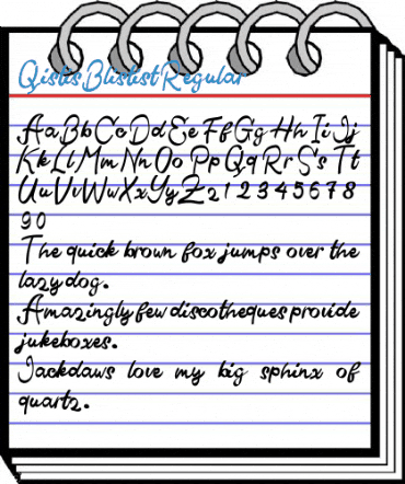Qistis Blistist Regular Font