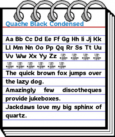 Quache Black Condensed Font