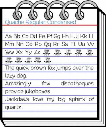 Quache Regular Condensed Font
