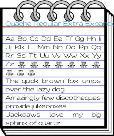 Quache Regular Extra Expanded Font