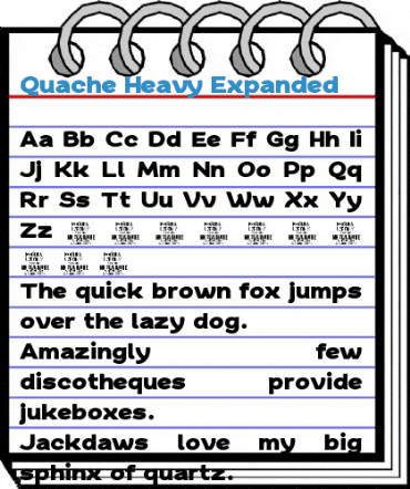 Quache Heavy Expanded Font