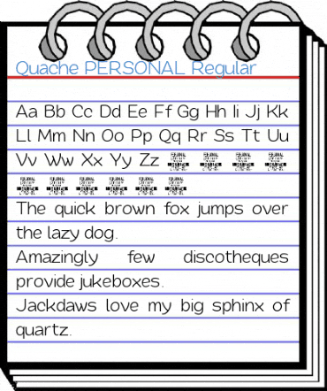 Quache PERSONAL Regular Font