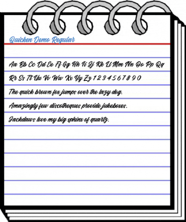 Quicken Demo Regular Font