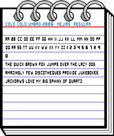 Colo Colo Umbro 2006 (MEJIAS) Regular Font