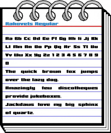 Rahovets Regular Font