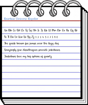 Rainbow Universe Regular Font