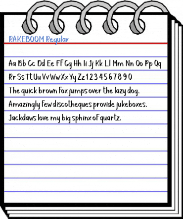 RAKEBOOM Regular Font