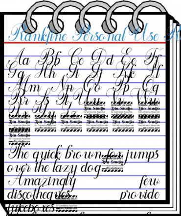 Rankfine Personal Use Regular Font