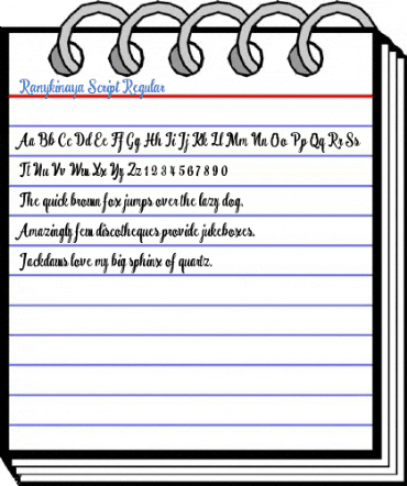 Ranykinaya Script Regular Font