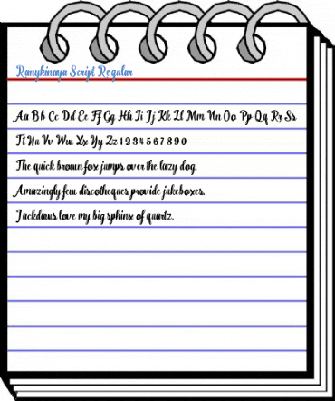 Ranykinaya Script Regular Font