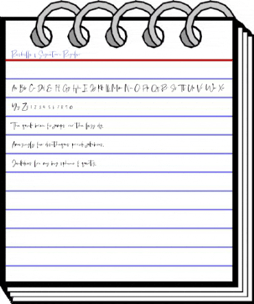 Rashilla | Signature Regular Font