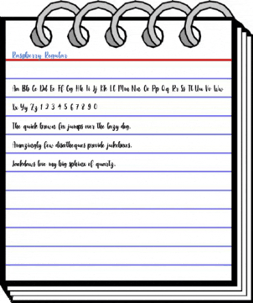 Raspberry Regular Font