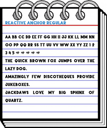 Reactive Anchor Regular Font