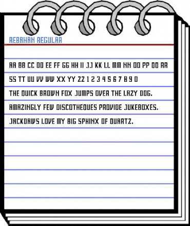 REBAHAN Regular Font