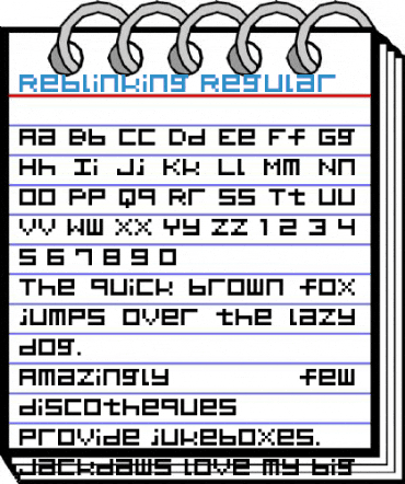Reblinking Regular Font
