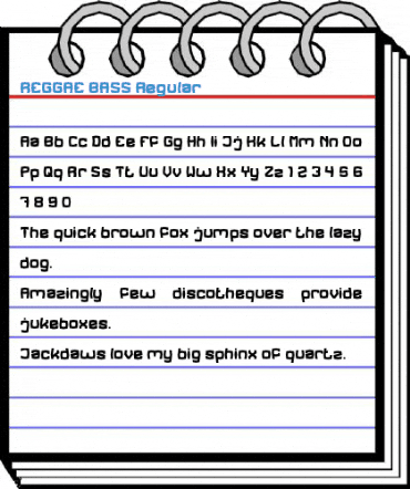 REGGAE BASS Regular Font