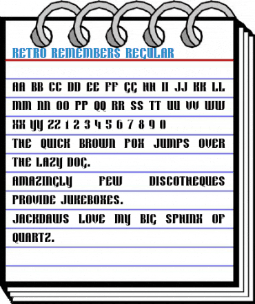 Retro Remembers Regular Font