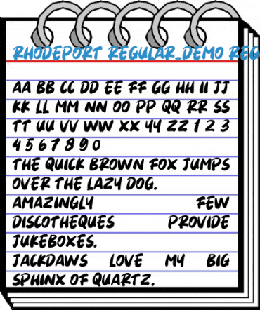 Rhodeport Regular_DEMO Regular Font