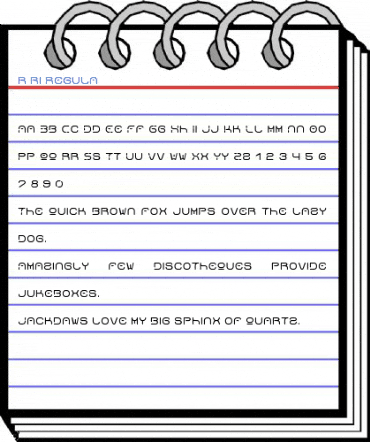 r ri Regula Font