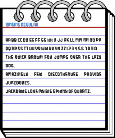 Ringing Regular Font