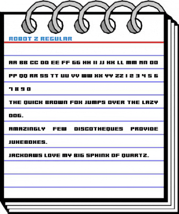 Robot Z Regular Font