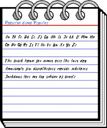 Rooselyn demo Regular Font