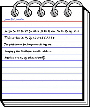 Rosacfild Regular Font