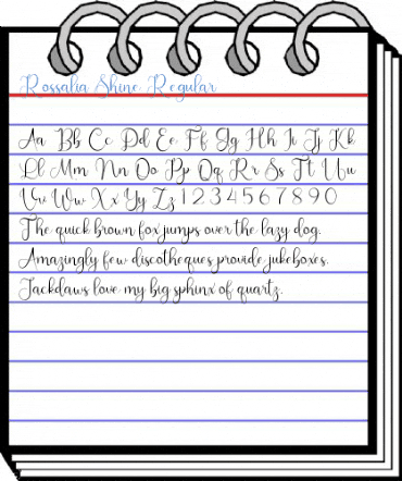 Rossalia Shine Regular Font