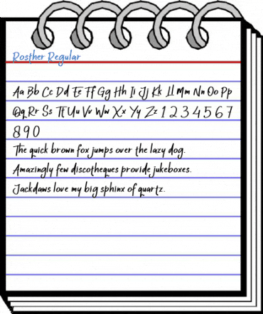 Rosther Regular Font