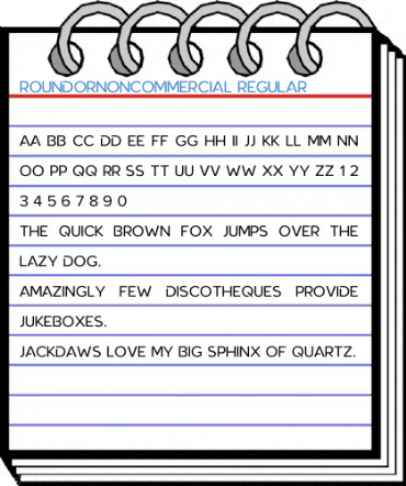 RoundorNonCommercial Regular Font