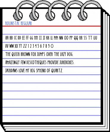 Rounstac Regular Font