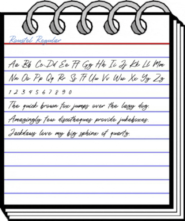 Roustel Regular Font