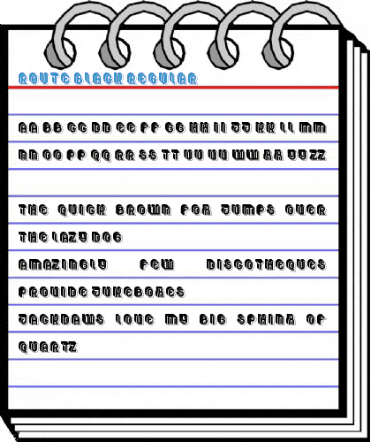 Route Black Regular Font