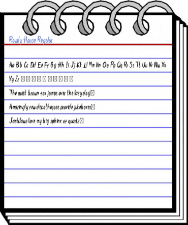 Rowdy House Regular Font