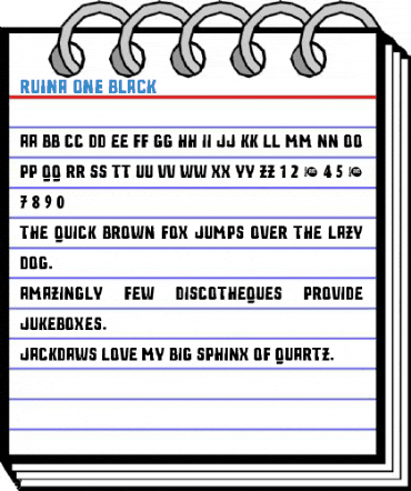 Ruina One Black Font
