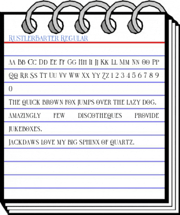 RustlerBarter Regular Font
