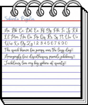 Sabanita Regular Font