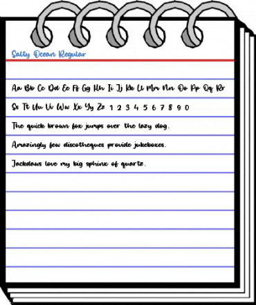 Salty Ocean Regular Font