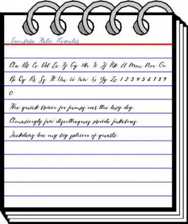Sambara Italic Regular Font