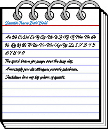 Samble Tracie Bold Bold Font