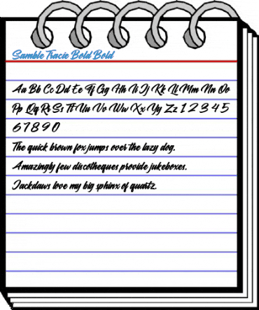 Samble Tracie Bold Bold Font