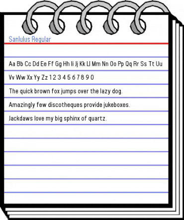 Sanlulus Regular Font