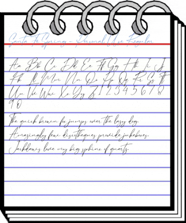 Santa Fe Spring - Personal Use Regular Font