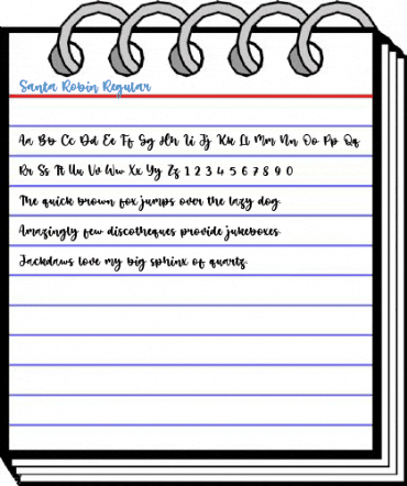 Santa Robin Regular Font