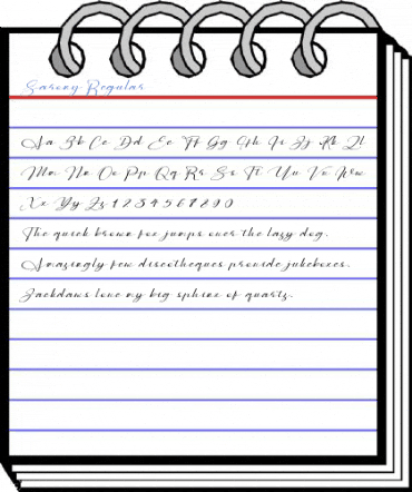 Sarony Regular Font
