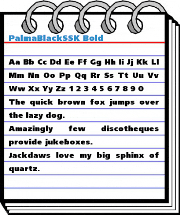 PalmaBlackSSK Font